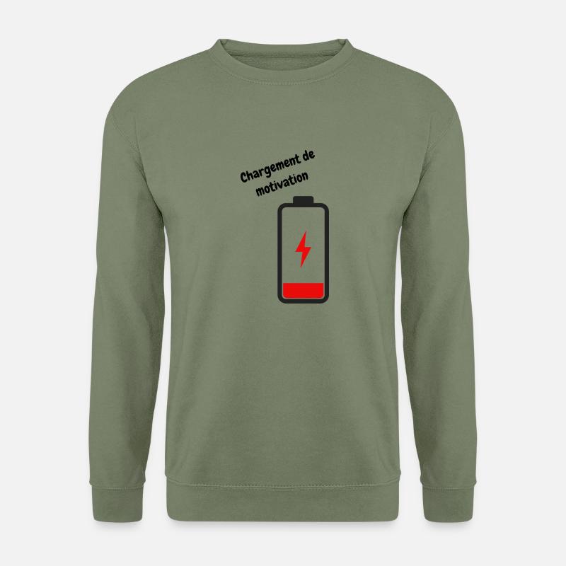 Motivations-Ladung - Unisex Pullover - Armeegrün