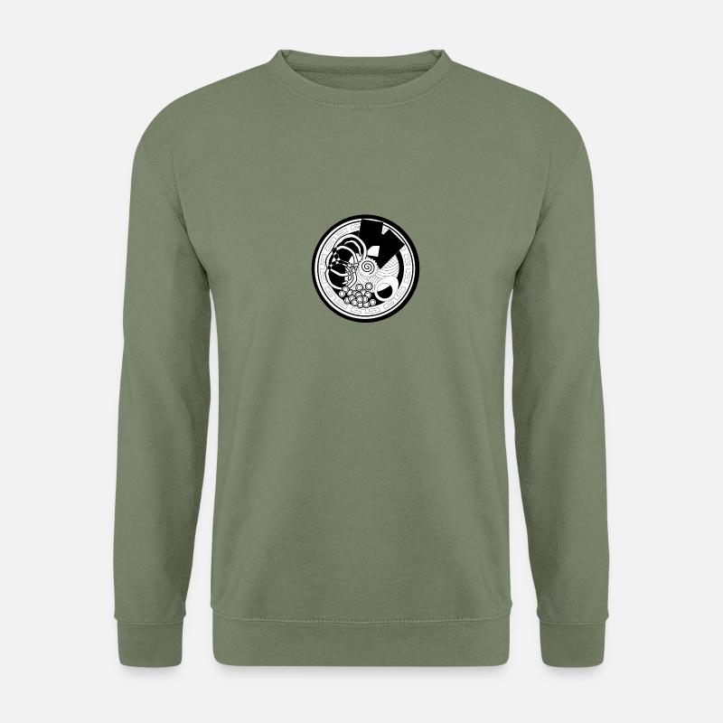 Japanisches Motiv - Unisex Pullover - Armeegrün
