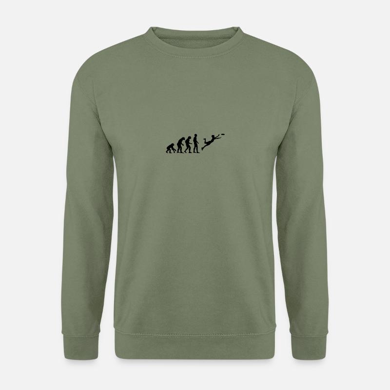 Ultimate Frisbee Evolution - Unisex Pullover - Armeegrün