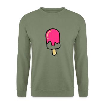ice - Sweat-shirt Unisexe - vert militaire - Devant - Alina (178cm) & Michal (187cm)