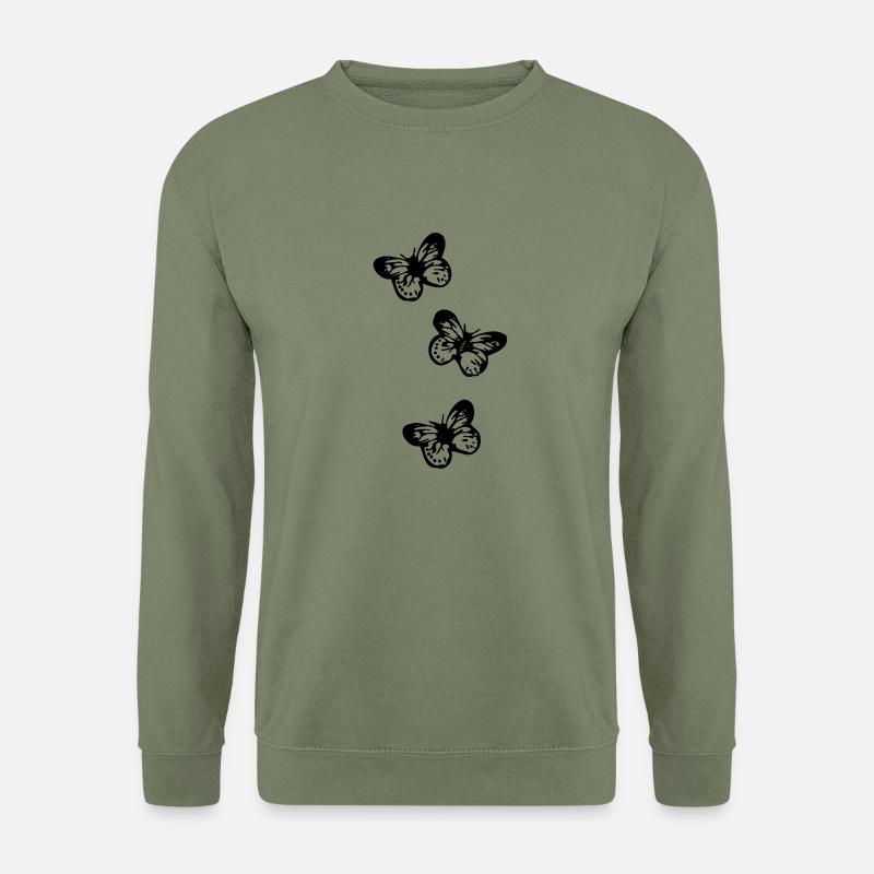 falter schmetterling - Unisex Pullover - Armeegrün