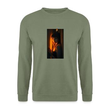 SWS MIDNIGHT - Unisex Pullover - Armeegrün - Vorne - Alina (178cm) & Michal (187cm)
