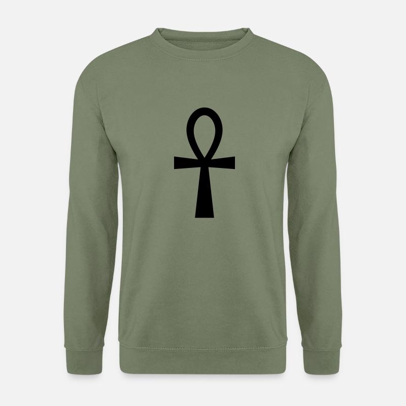 Ankh Symbol (Vector) - Unisex Pullover - Armeegrün