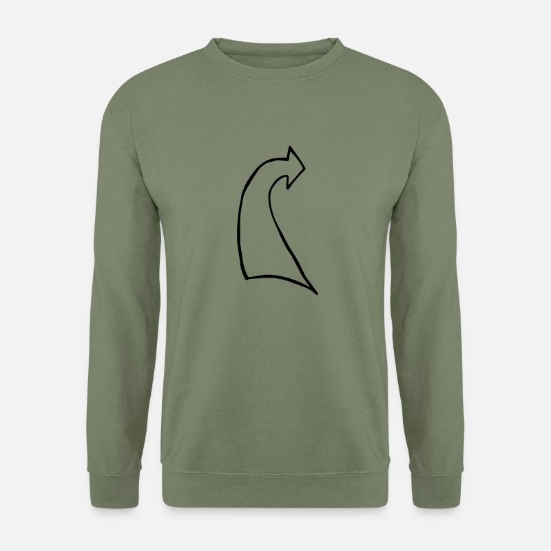 pfeile8, Feil, dick, gerundet - Unisex Pullover - Armeegrün