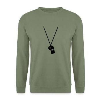 referee - Unisex Sweatshirt - army green - Front - Alina (178cm) & Michal (187cm)