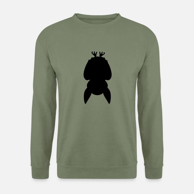 Fledermaus kopfüber - Unisex Pullover - Armeegrün