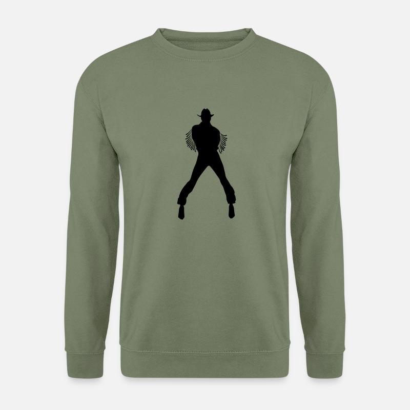 Cowboy in HighheelsD - Unisex Pullover - Armeegrün