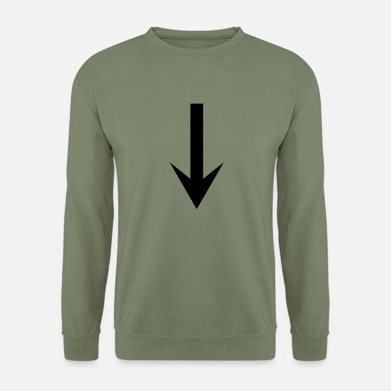 arrow down - Unisex Sweatshirt - army green