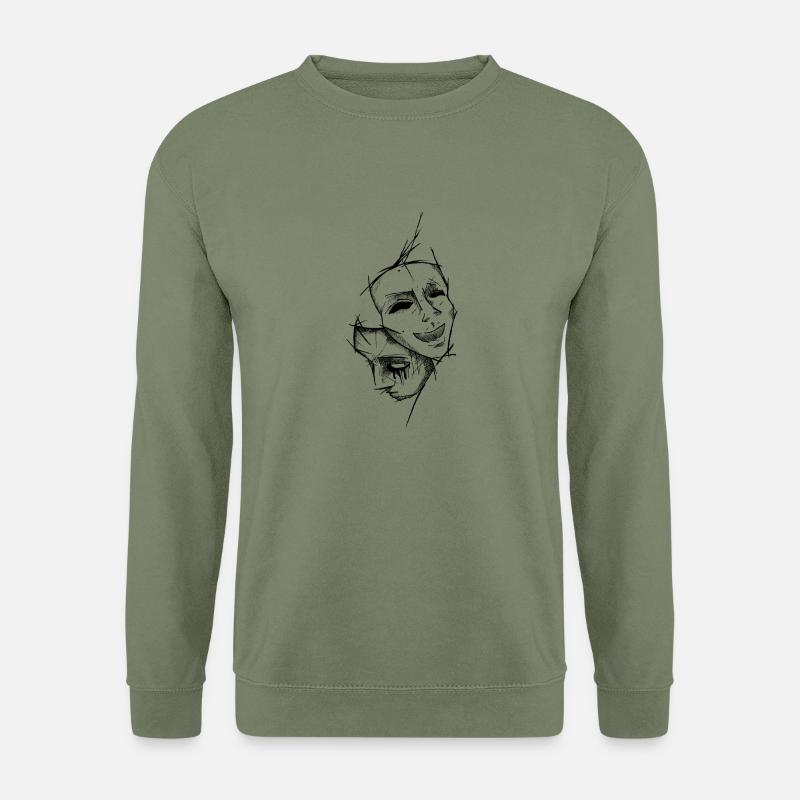 Fake Smiles - Unisex Pullover - Armeegrün
