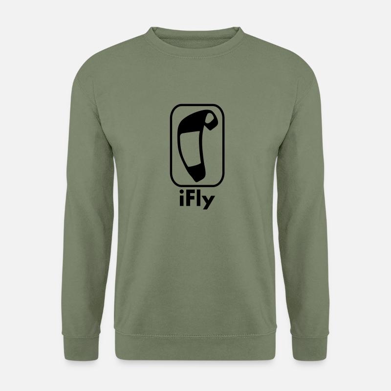 i_fly_vec_1 en - Unisex Sweatshirt - army green