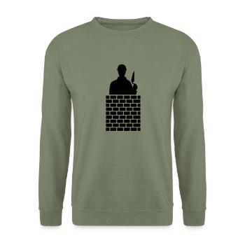 Mason - Unisex Sweatshirt - army green - Front - Alina (178cm) & Michal (187cm)