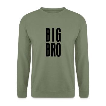 BIG BRO - Unisex Pullover - Armeegrün - Vorne - Alina (178cm) & Michal (187cm)