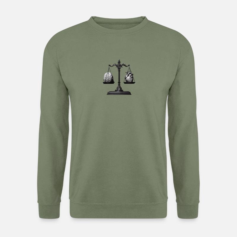 Gleichgewicht Geist Herz 🧠❤️ - Unisex Pullover - Armeegrün