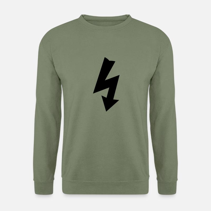 Elektrizität Symbol - Unisex Pullover - Armeegrün