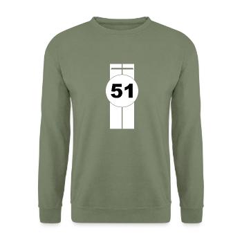 Cobra 51 - Sweat-shirt Unisexe - vert militaire - Devant - Alina (178cm) & Michal (187cm)