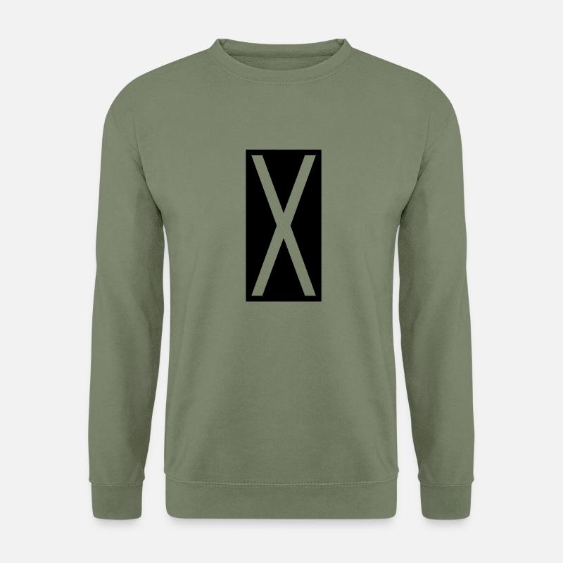 Rechteck X - Unisex Pullover - Armeegrün