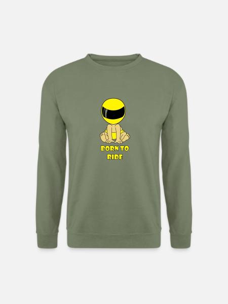 Bron to Ride Baby - Unisex Pullover - Armeegrün
