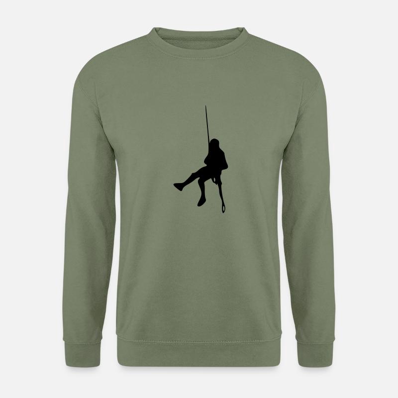 klettern_6_1f_ - Unisex Pullover - Armeegrün