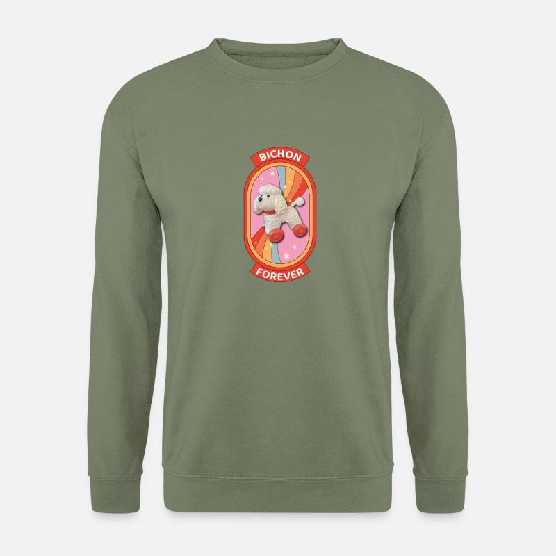 Bichon forever rainbow - Unisex Sweatshirt - army green