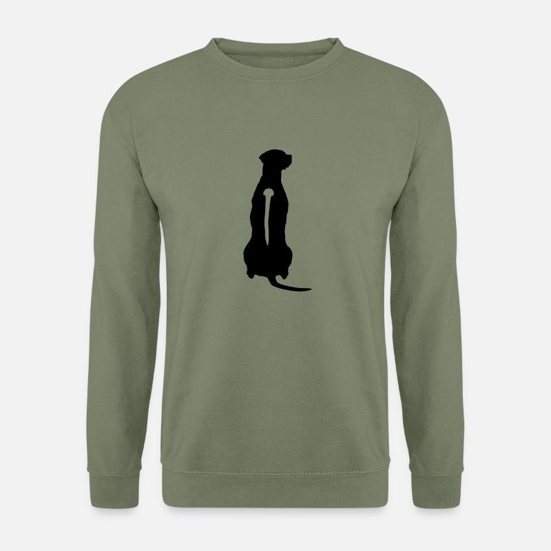 Rhodesian Ridgeback Back - Unisex Pullover - Armeegrün