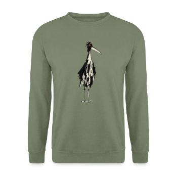Storch - Unisex Pullover - Armeegrün - Vorne - Alina (178cm) & Michal (187cm)