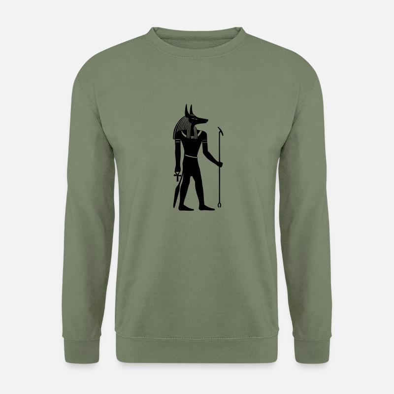 anubis egypt god - Unisex Sweatshirt - army green