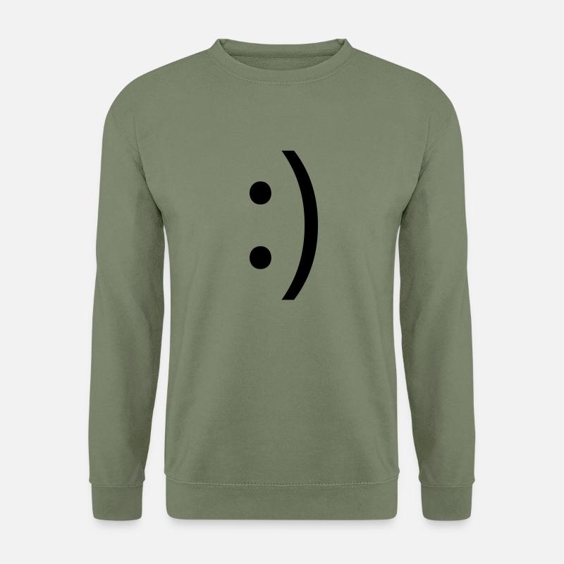 smile :) - Unisex Pullover - Armeegrün