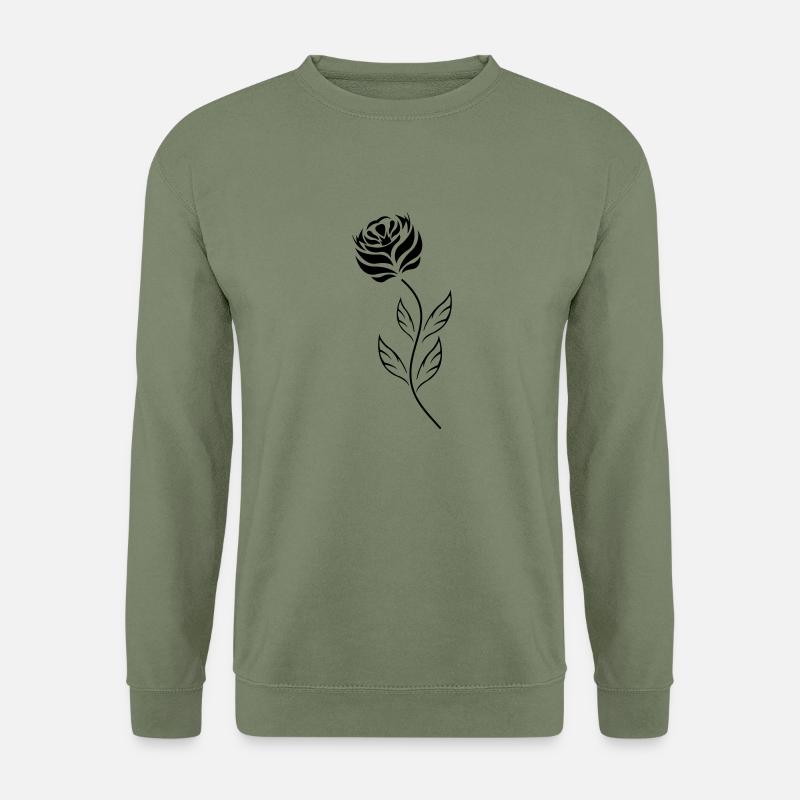 black_rose - Unisex Pullover - Armeegrün