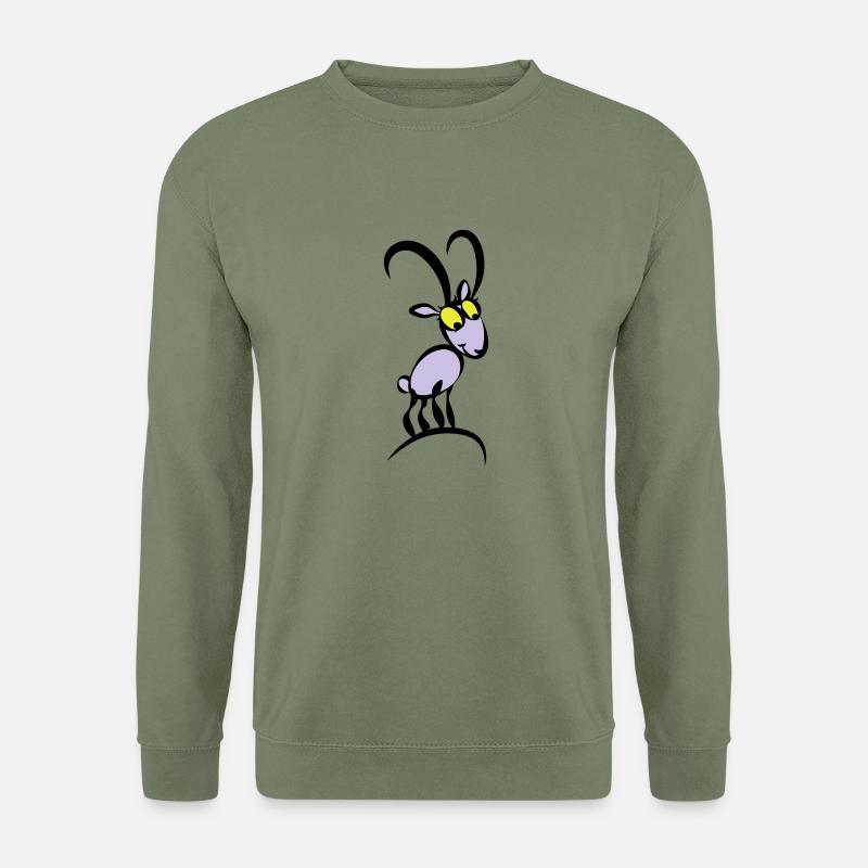 Steinbocky - Unisex Pullover - Armeegrün