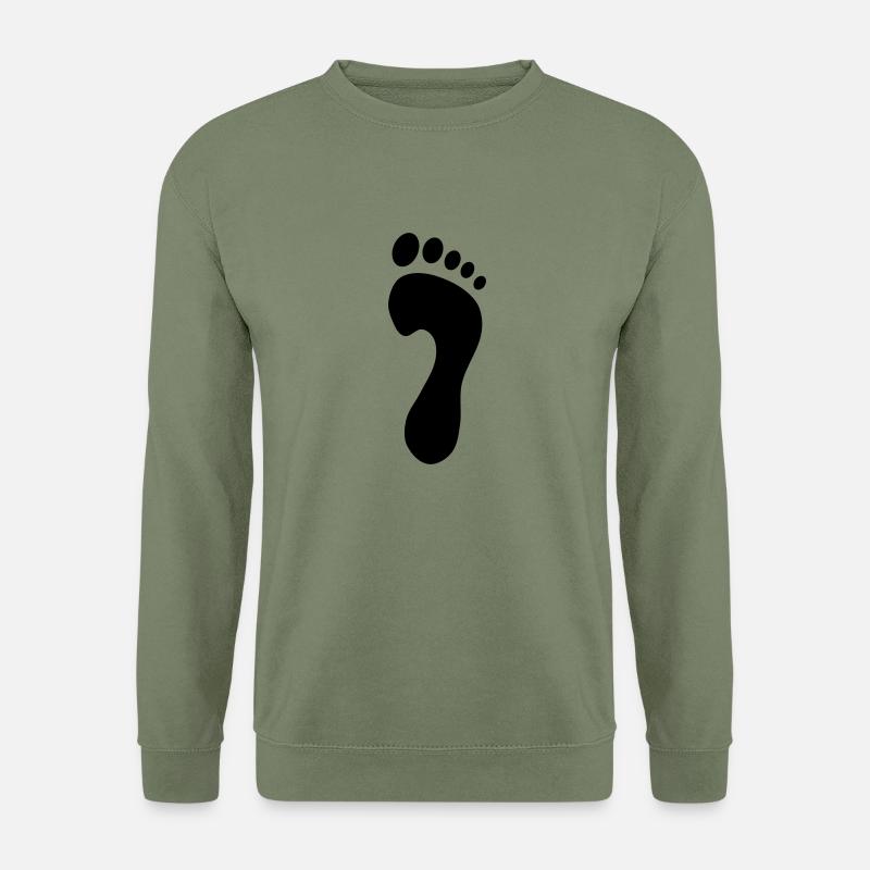 Fuß rechts - Unisex Pullover - Armeegrün