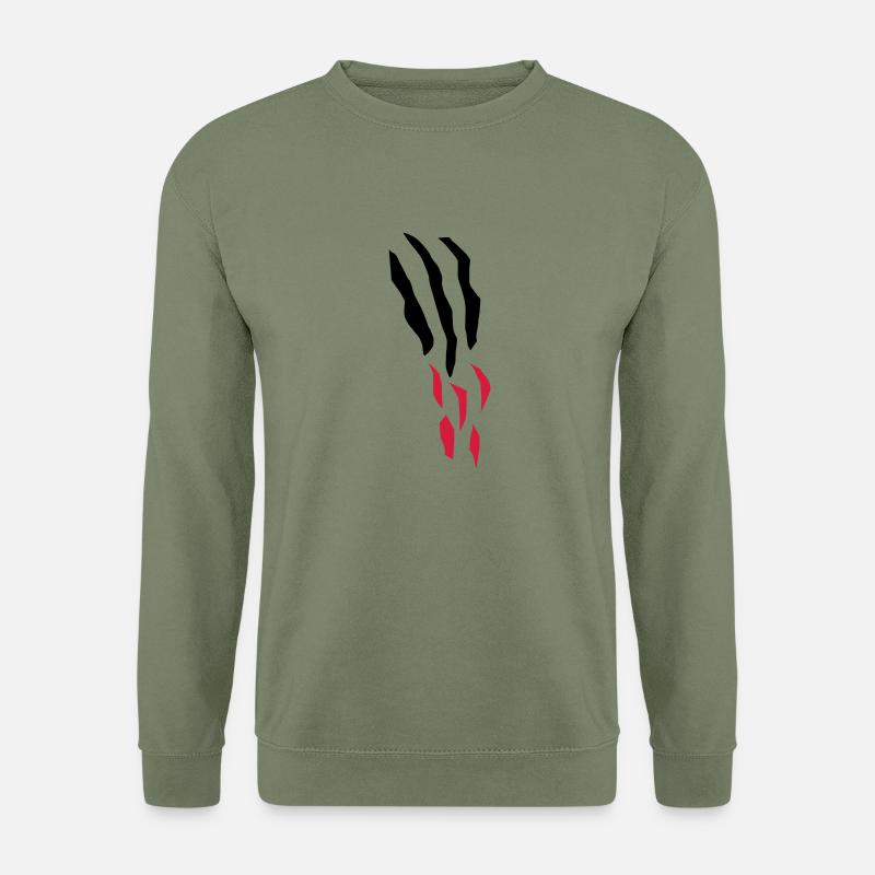 scratch_bloody - Unisex Pullover - Armeegrün
