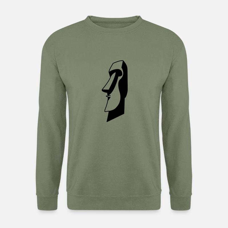 moai_01 - Unisex Sweatshirt - army green