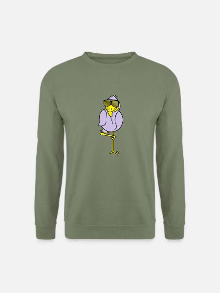 flamingo_002 - Sweat-shirt Unisexe - vert militaire