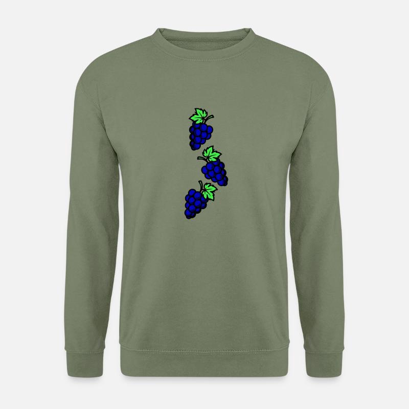 Weintrauben Symbol Trauben - Unisex Pullover - Armeegrün