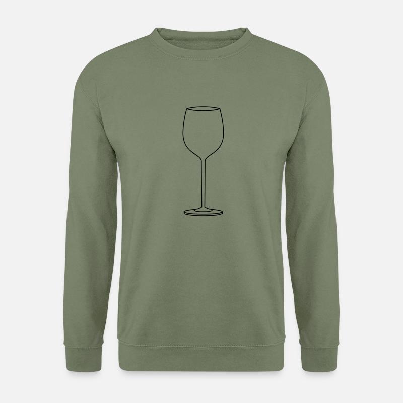 Design Leeres Wein - Unisex Pullover - Armeegrün
