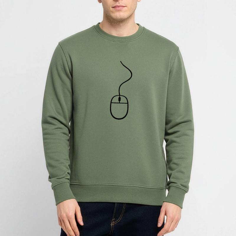 control mouse click computer cable pc computer onl Unisex Sweatshirt