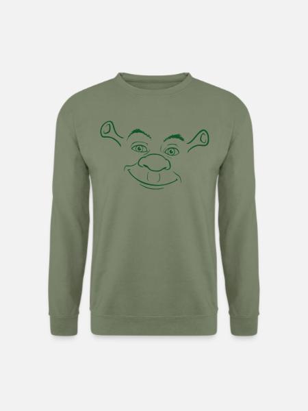 Skrek Kostümdesign Shrek - Unisex Pullover - Armeegrün