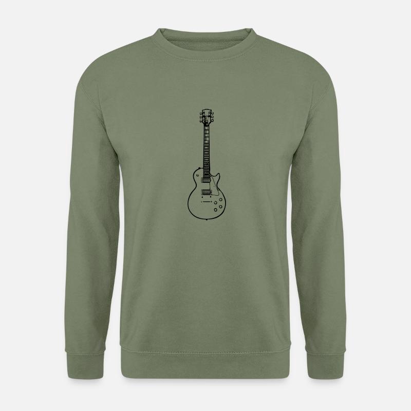 Gitarre Gibs - Unisex Pullover - Armeegrün