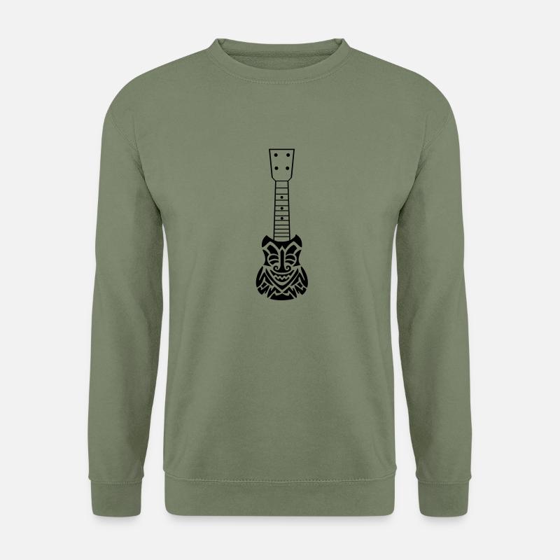 TIKI Ukulele - Unisex Pullover - Armeegrün