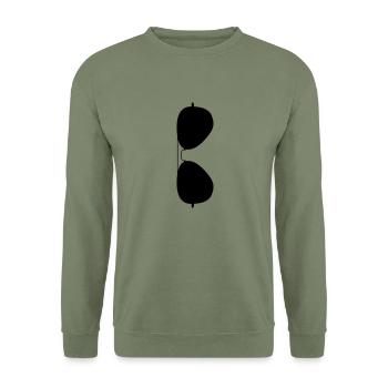 Sonnenbrille - Unisex Pullover - Armeegrün - Vorne - Alina (178cm) & Michal (187cm)
