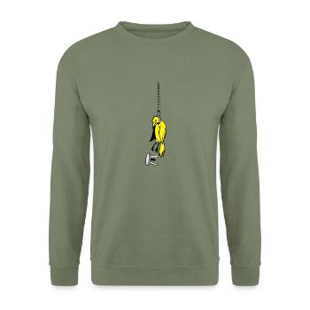 The Dead Bird - Unisex Sweatshirt - army green - Front - Alina (178cm) & Michal (187cm)