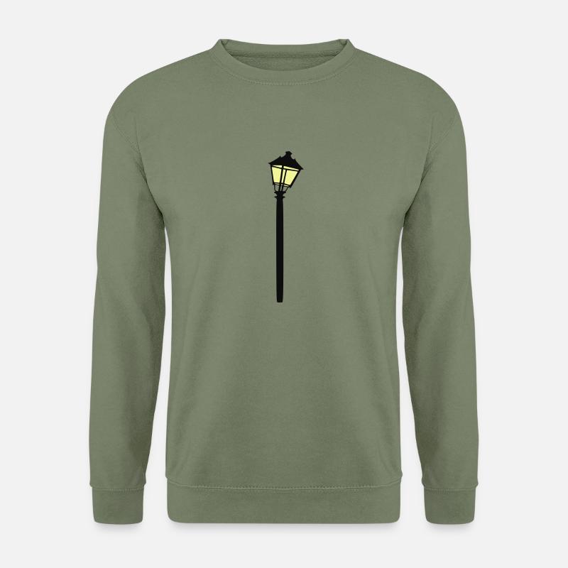 Laterne - schief - Unisex Pullover - Armeegrün