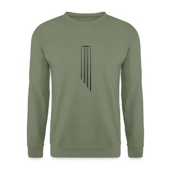 arcus wasser Geschenk - Unisex Pullover - Armeegrün - Vorne - Alina (178cm) & Michal (187cm)