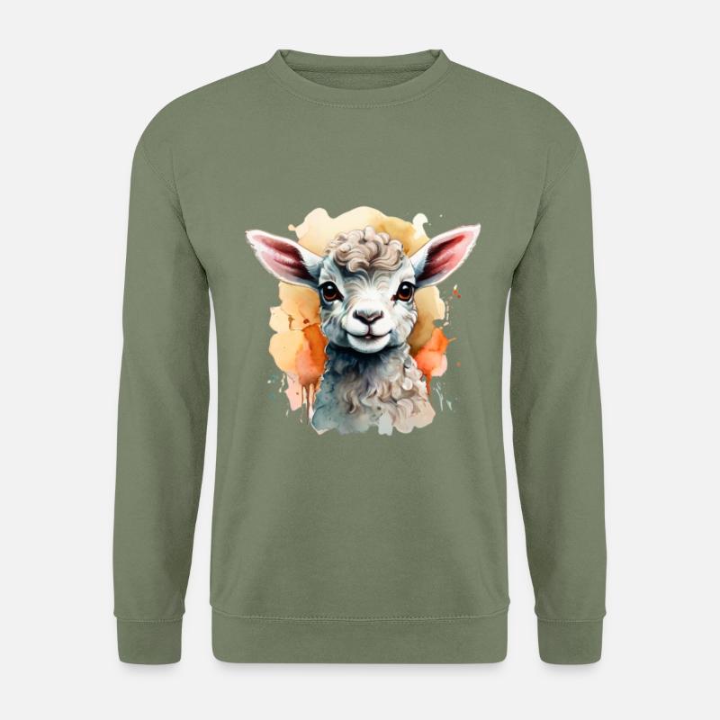 Lämmchen - Unisex Pullover - Armeegrün