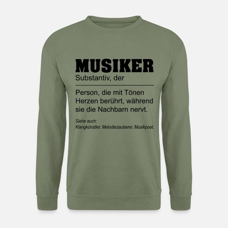 Musiker Definition - Unisex Pullover - Armeegrün