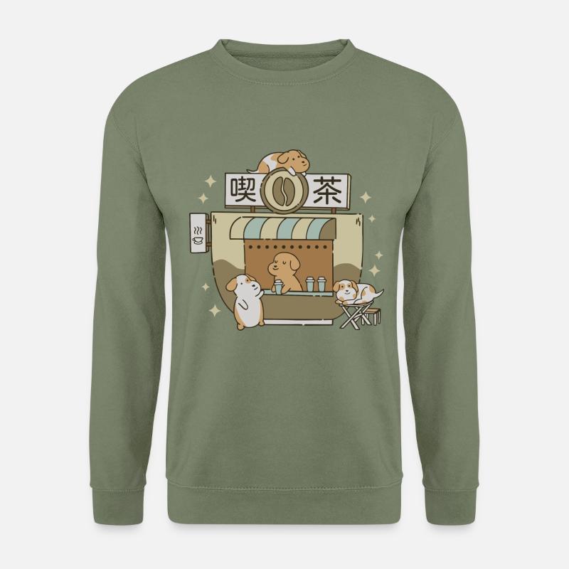 Hundecafé - Unisex Pullover - Armeegrün