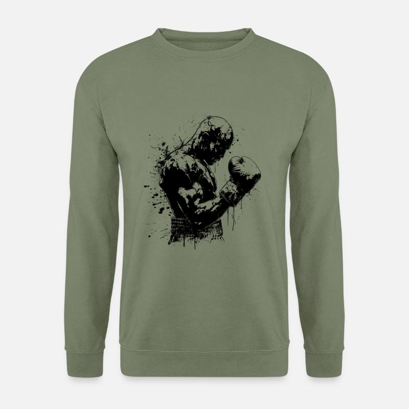 Boxe Boxe Ring Boxe - Sweat-shirt Unisexe - vert militaire