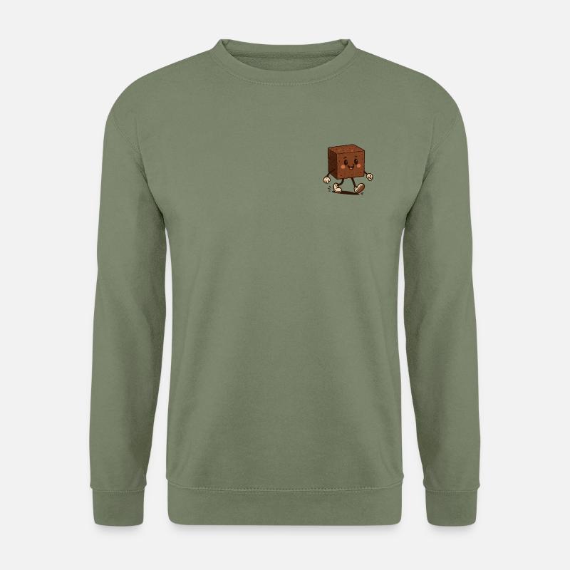 Glücklicher Brownie - Unisex Pullover - Armeegrün