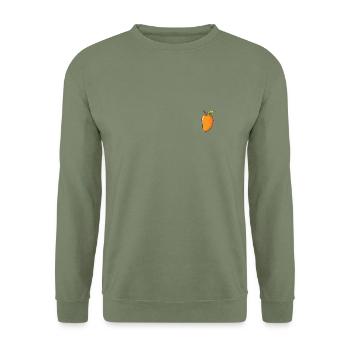 Mango 🥭 - Unisex Sweatshirt - army green - Front - Alina (178cm) & Michal (187cm)