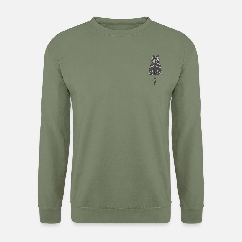 Cat on the windowsill - Unisex Sweatshirt - army green